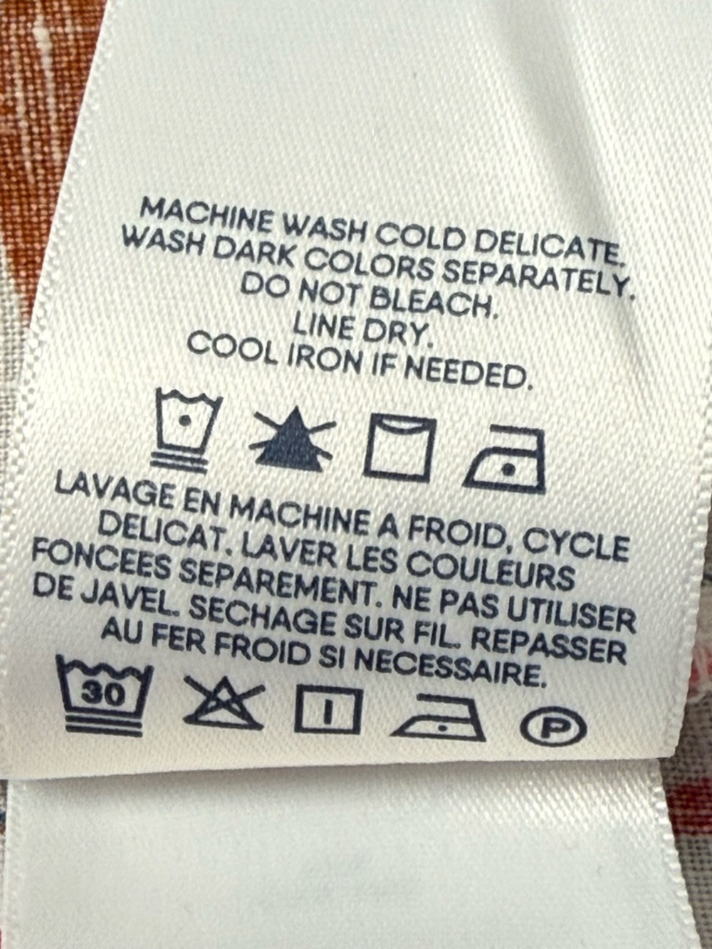 Lands' End Women's 100% Linen Sleeveless Tank Top Multi-Colored Leaf Print Sz 1X - Picture 9 of 9